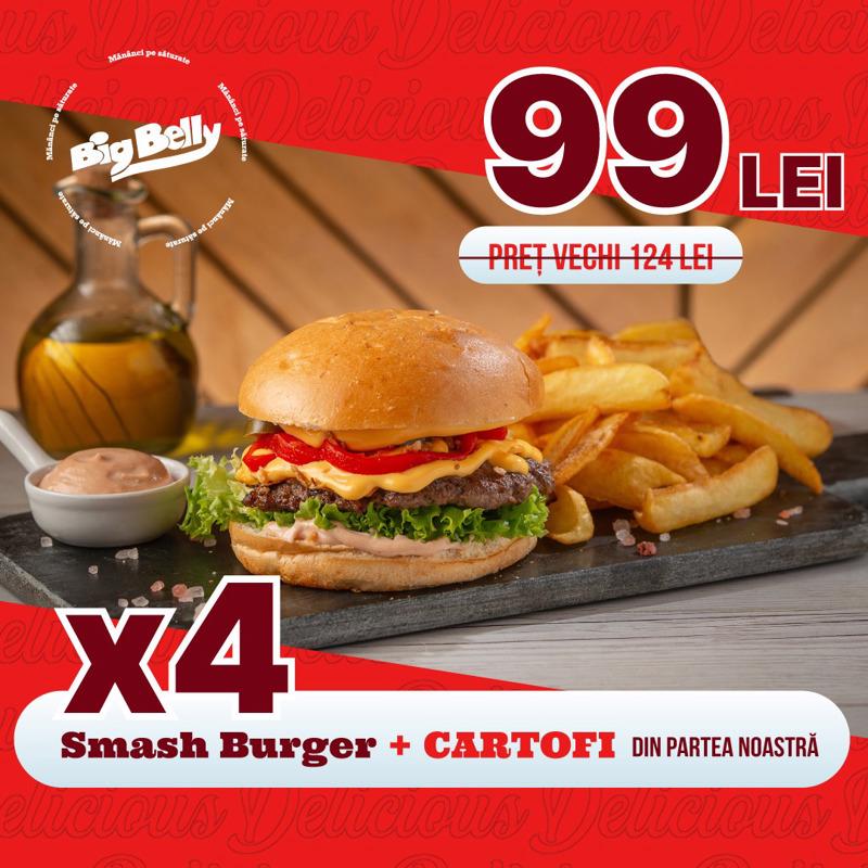  4x Smash Burger - Festival Pack